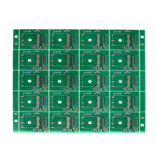 Double sided tin spraying control board