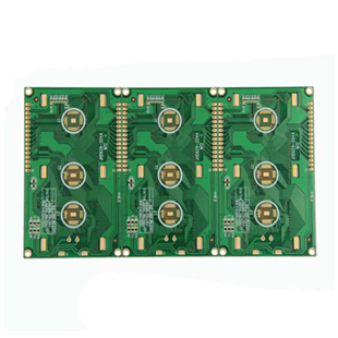 Double sided graphic module gold plate